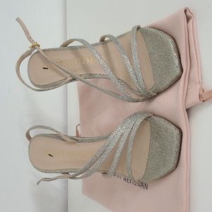 Stuart Wietzman Gold/Silver Glitter Heels
